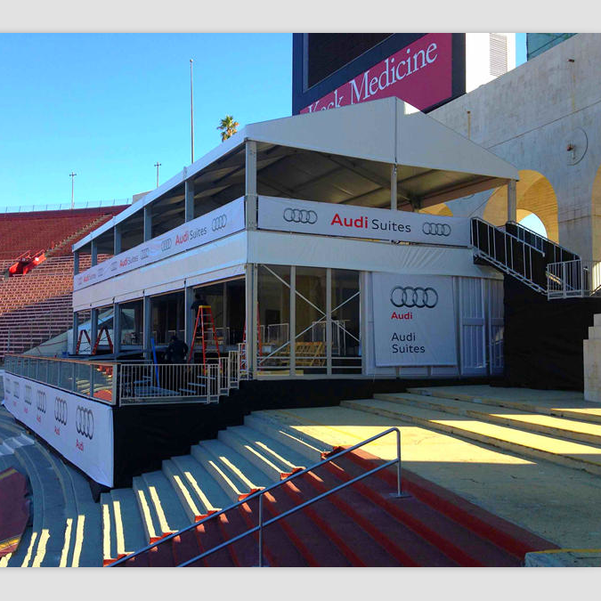 two floor double decker double layer conference  marquee tent