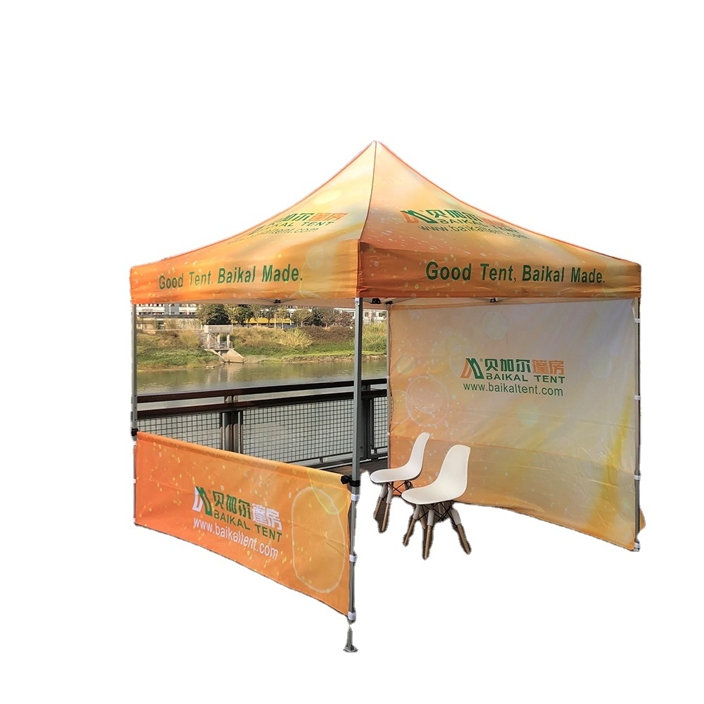 Customize Logo Trade Show Fair 10x10 Advertising Tent Sunshade Tent Outdoor Foldable Tents Gazebo  Wholesale