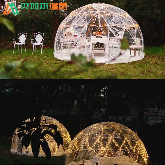 Transparent Garden Dome Bubble Tent 12ft Stylish Conservatory Clear Geodesic Screen House Room