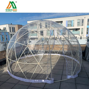 3.6m clear transparent outdoor garden plastic igloo dome tents for dining/cafe