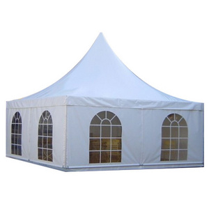 Unique Design Outdoor Pagoda Tent  3x3 8mx8m 10x10 20x20 Double White Coated PVC Waterproof Wedding Marquee Party