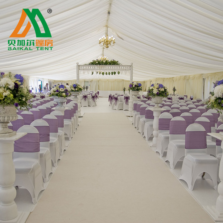 Custom outdoor 10x30 Wedding Function Tent with Chairs