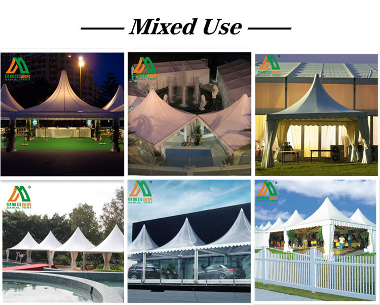 Marquee Tent With Aluminum frame Arabian Pagoda Tent 5x5 3X3 6X6 8X8 10m x 10m 12X12 Outdoor Canvas Hexagon Gazebo Pagoda Tent