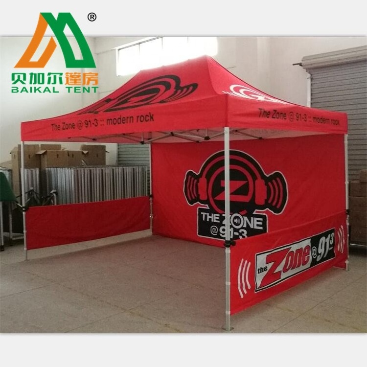 Customize Logo Trade Show Fair 10x10 Advertising Tent Sunshade Tent Outdoor Foldable Tents Gazebo  Wholesale