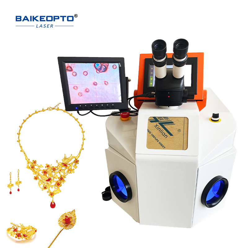 200W Portable Jewelry Laser Welding Machines CCD Gold Spot Welder Equipments