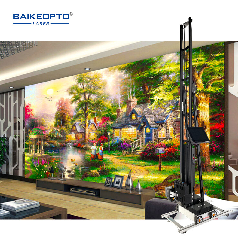 High Precision 3D DX10 Double Head CMYKW UV Printers Outdoor and Indoor Wall Painting Machines