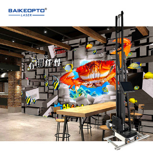 Automatic 3D Vertical Wall Murals Graffiti Cultural UV Painter Printer Machine