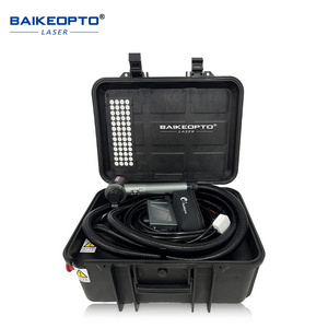 Baikeopto laser cleaner 200W pulse Laser Cleaning Machine backpack type remove rust paint grease dirt