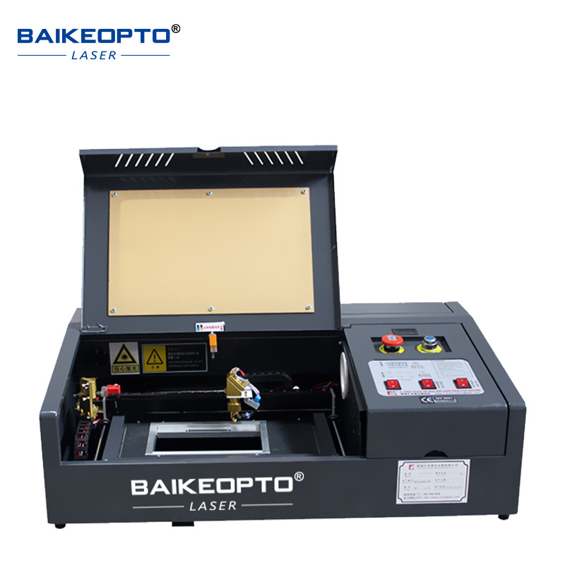 Electric 3020 Co2 Benchtop Laser Engraving Machine 40W for Bowlder/Wood/Crystal/Paper/PVC/Stamp