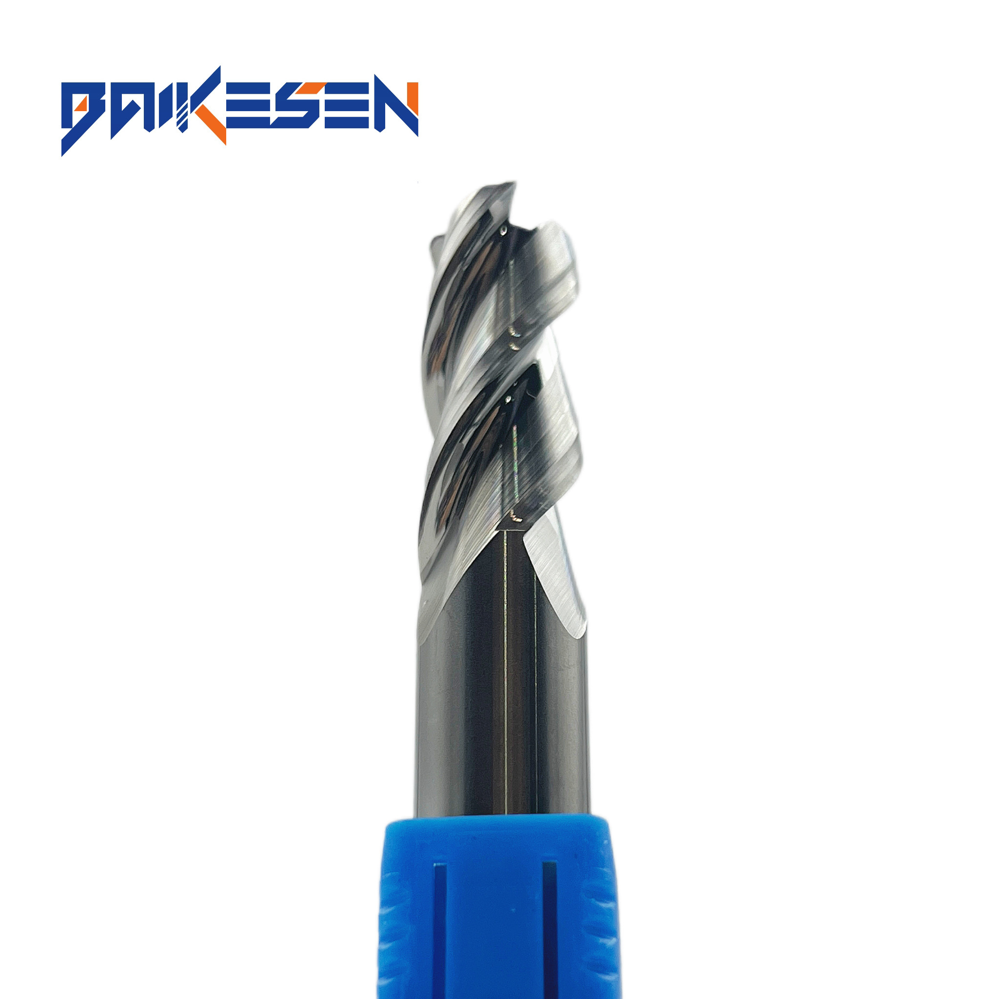 BKS CNC cutting tool 3 Flutes HRC58 high-gloss aluminum milling cutter aluminum tool