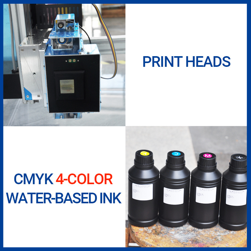 TH-GW12 Wholesale Price 3D Water-based Ink AI Vertical Wall Inkjet Printer for  Bus Advertising