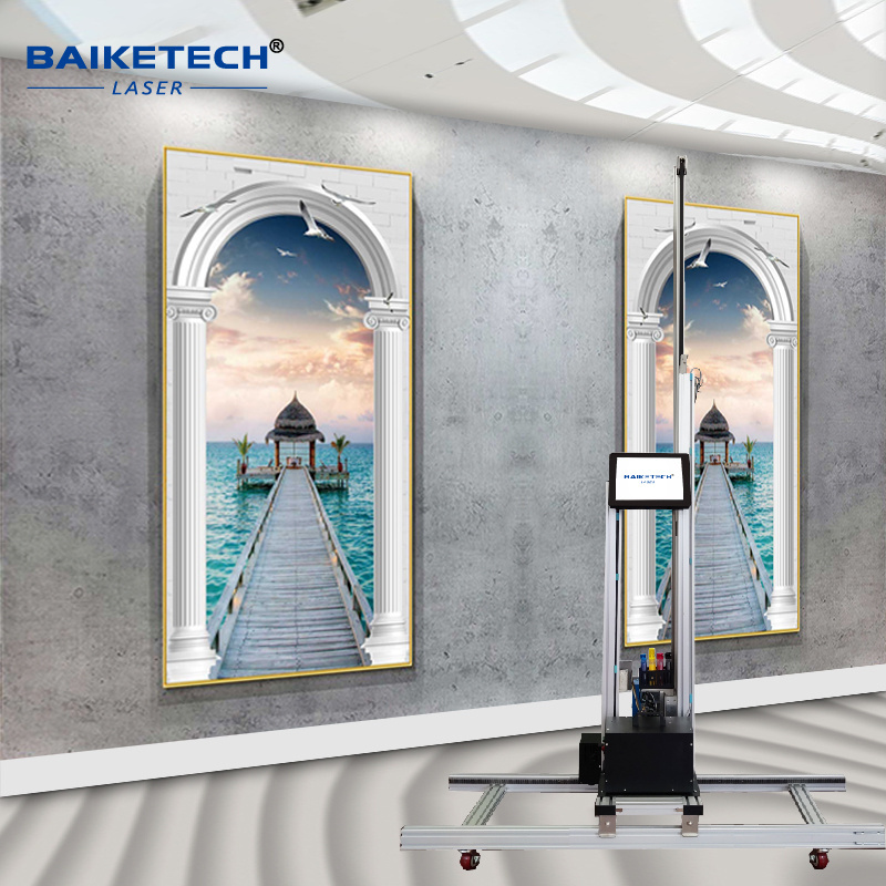 TH-GW12 Wholesale Price 3D Water-based Ink AI Vertical Wall Inkjet Printer for  Bus Advertising