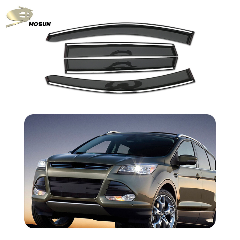 Mosun Factory Side Window Deflectors Vent Shade Injection Window Visors For FORD KUGA / For ESCAPE 2012-2019 Rain Guard