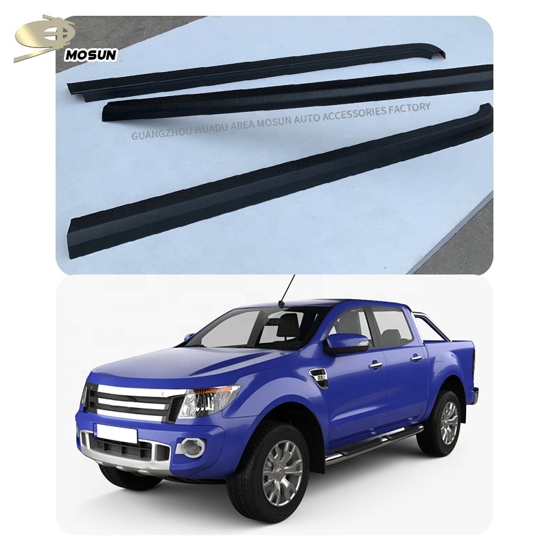 Bed Rail Cap Matte Black Tailgate Trim Bed Liner Abs Rear Spoiler Decorative Strip For Ford Ranger T6 T7 T8 2012-2019