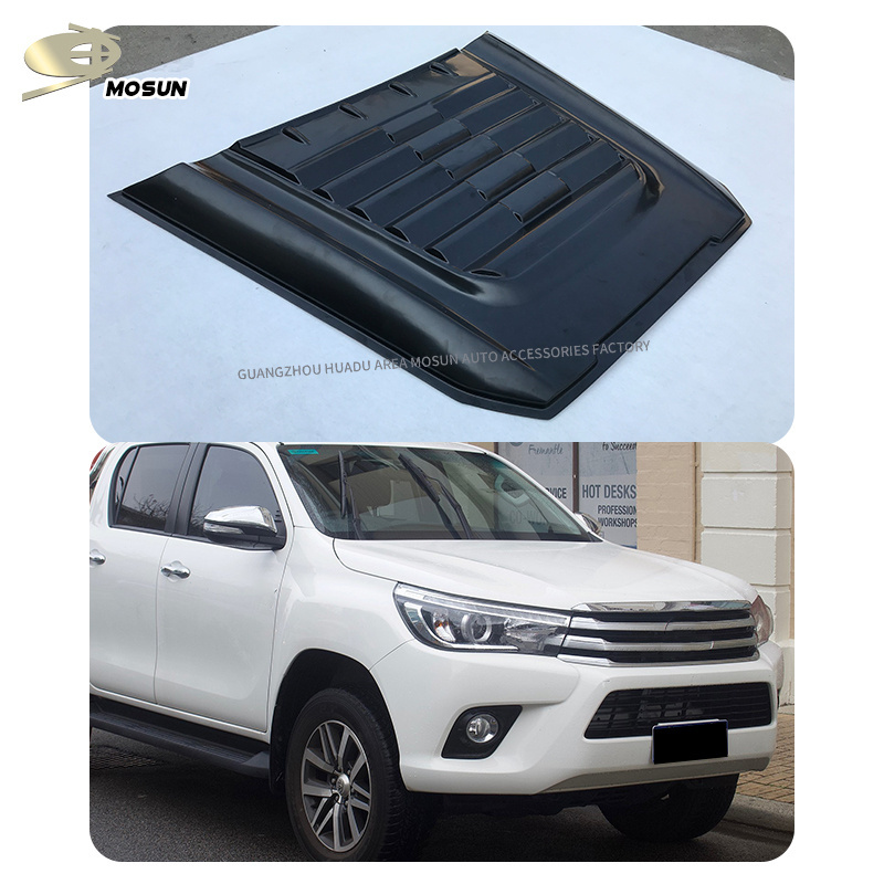 MoSun Factory 4X4 auto engine protection plate car bonnet cover hood scoop for Hilux Revo 2015 2018 2020 2021