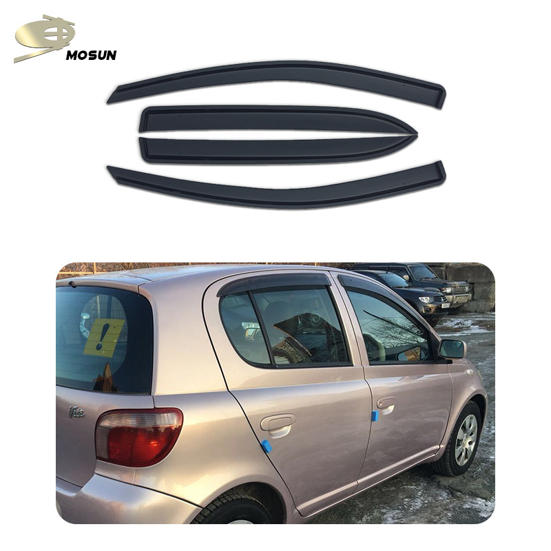 MOSUN Window Visor for TOYOTA YARIS VITZ HB Hatchback 1999-2005 4x4 Vent Visor weather shield Deflector wind breaker Rain Guard