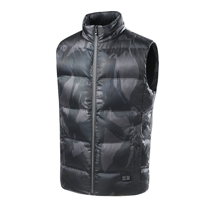 Camo Mens Heating Electric Jacket Heated Clothing USB Rechargeable Mens Women Heated Vest For Motorcycle Climbing Ski Hunting