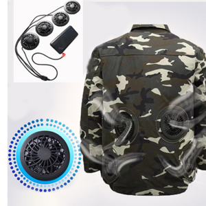 Summer Work Pants USB Power Supply Air Conditioner Cooling Fan Jacket With 4 Fans For Outdoor High Temp Work