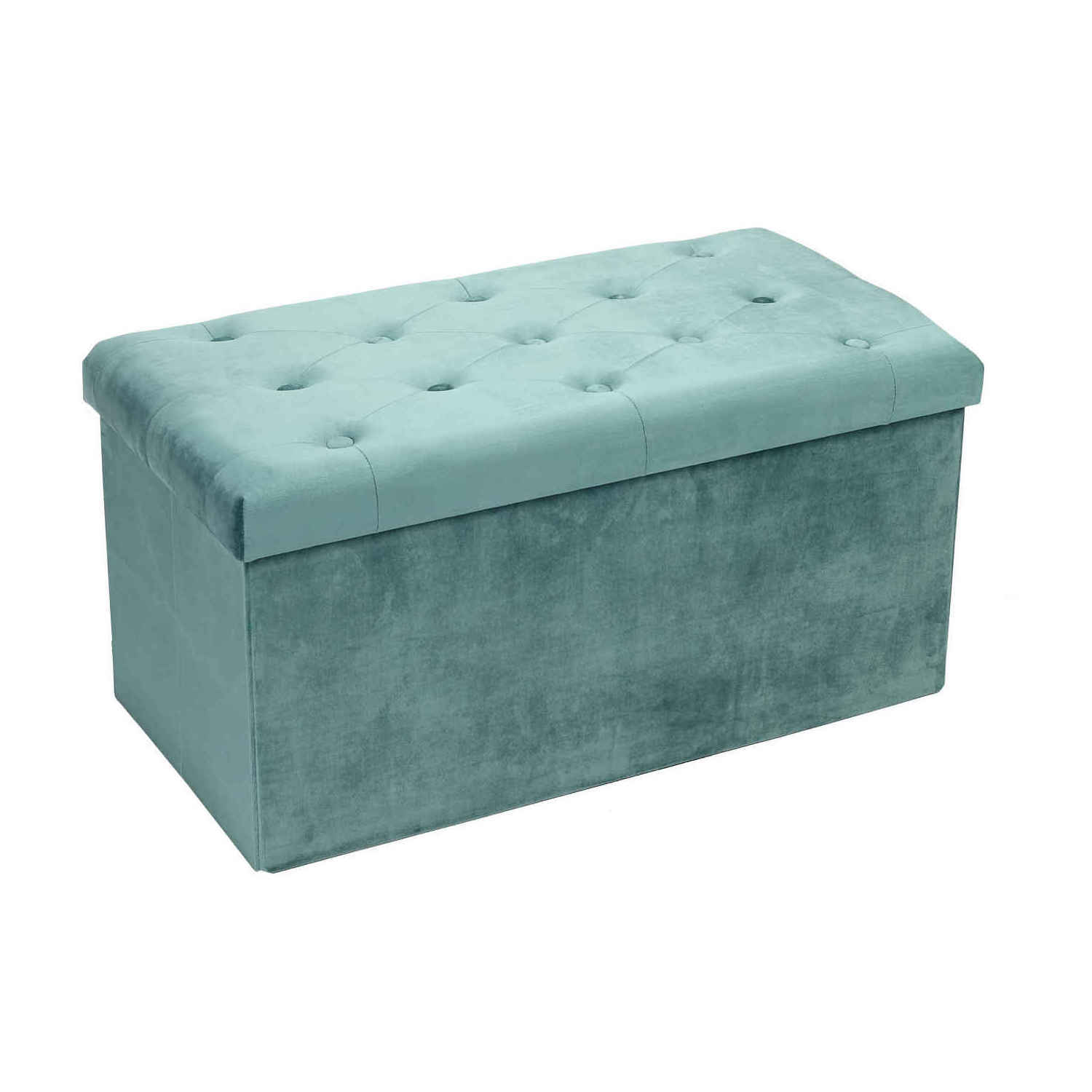 Bailey OEM/ODM Storage Clothes Books Toys Ottoman Bench Green Velvet +P2 MDF+Foam Fabric Storage Bench For Living Room