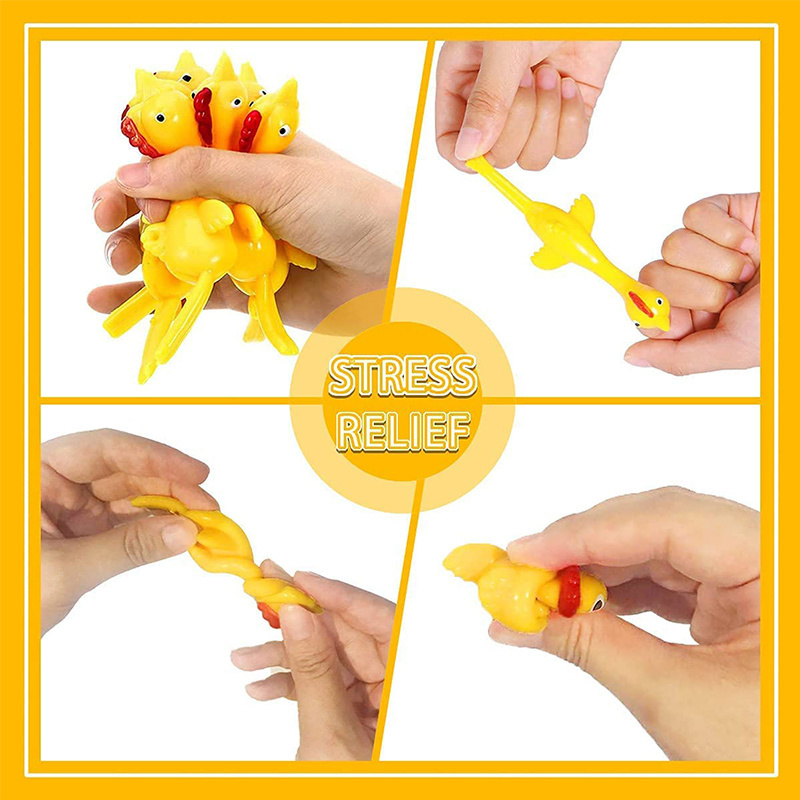 Slingshots chicken rubber chicken 12 dart cups flying chicken shooting Games toys for kids