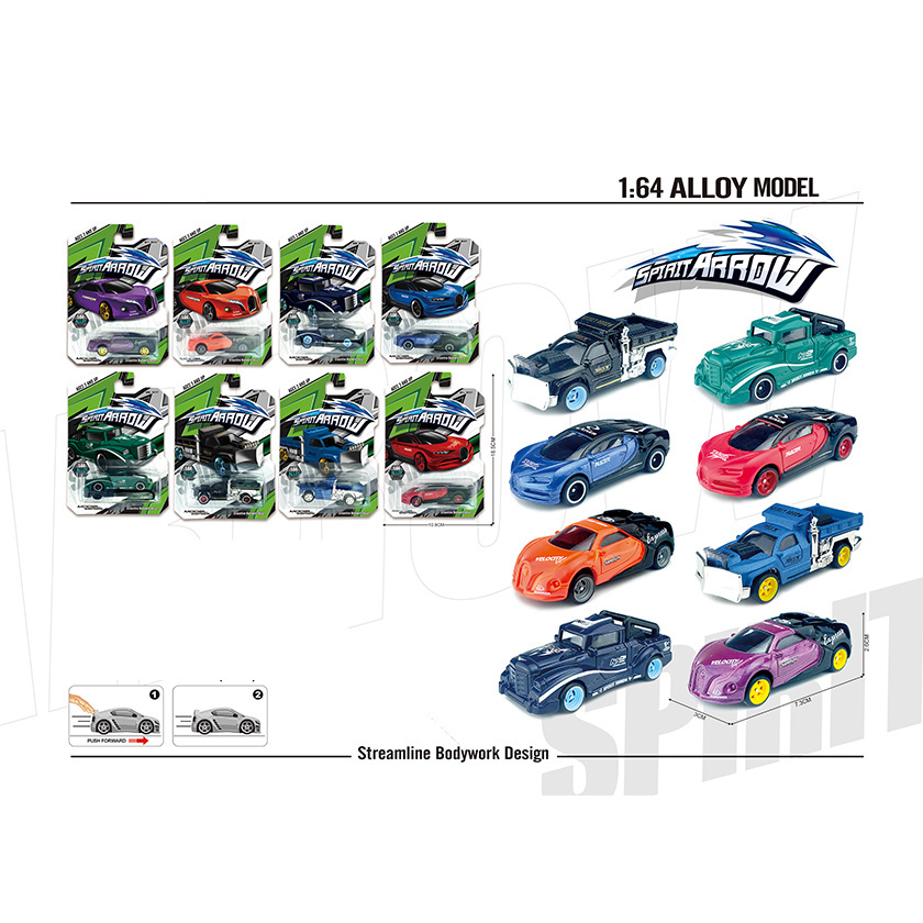 1.64 scale silding racing die cast cars mini diecast toy vehicles model car mini metal car with alloy wheels