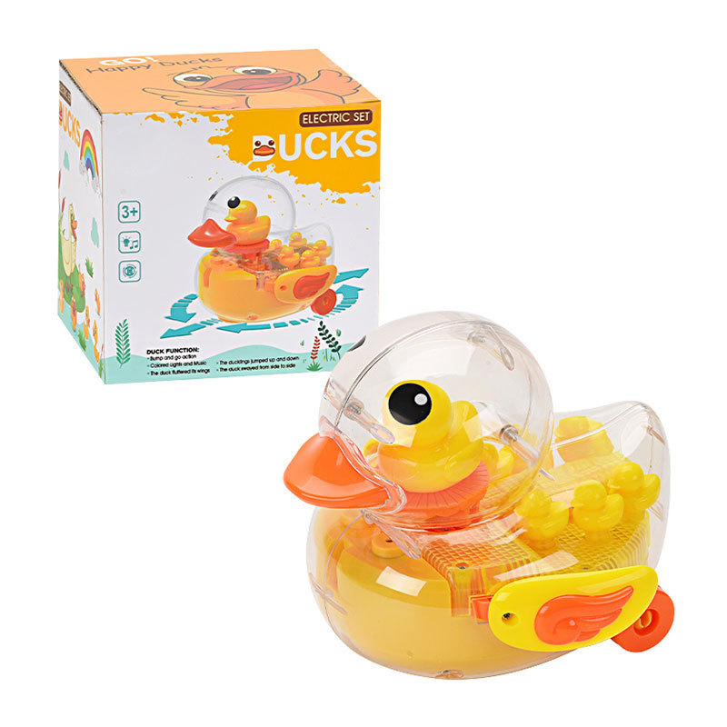 Electric swing toys with sound&light two speed adjustment duck toy cute looking baby music toys