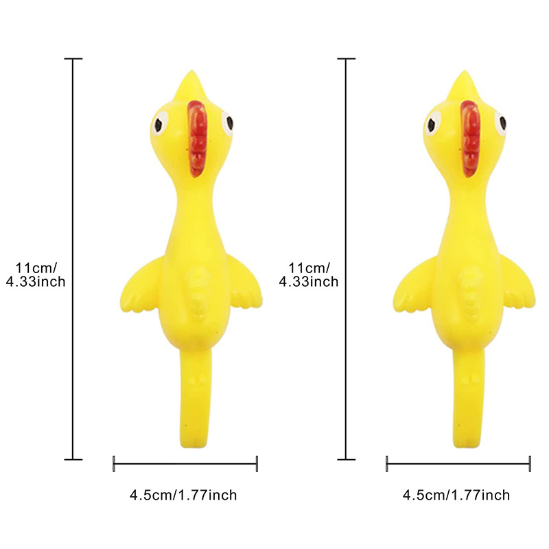 Flying chicken flingers stretchy funny slingshot chicken rubber flick chicken