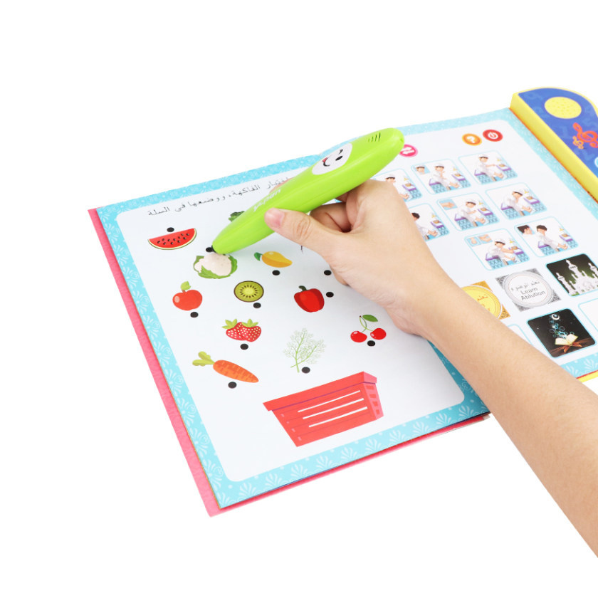 Multi-functional Educational Early Learning Machine Electronic Arabic Language Books Laugh and Learn Toys for Kids with Pen PS