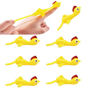 Flying chicken flingers stretchy funny slingshot chicken rubber flick chicken