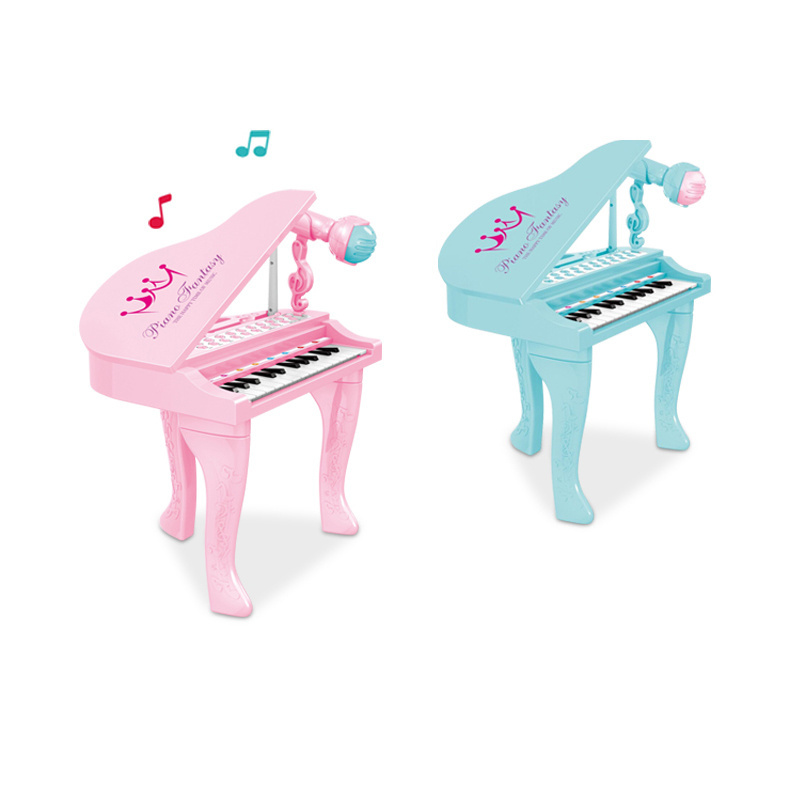 Education piano toy 25key piano keyboard children musical instruments set best gift for kids include USB line and microphone