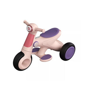 3-wheeled baby tricycle with safe padels electric music&light comfortable ride on car for kids