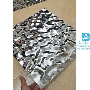 Water Ripple Finish Hammered Stainless Steel Sheet Decorative Wall Cladding Meets ASTM Standard