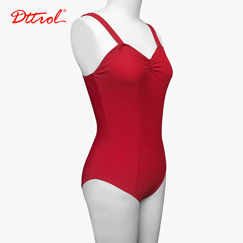 Dttrol New arrival Ballet dance wide straps leotards Women basic dance training leotard 3-colour 	custom design gymnastics