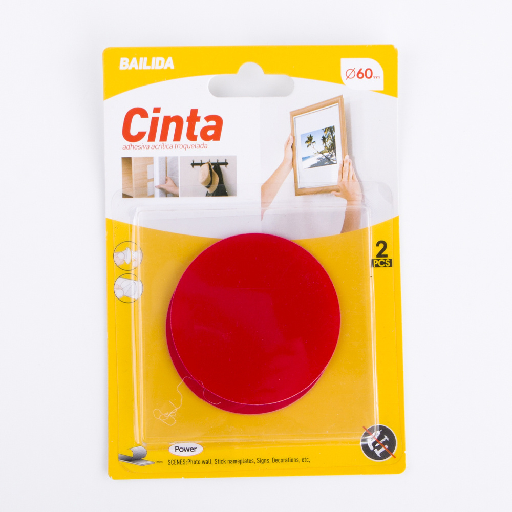 Bailida Custom Shapes and Sizes Pressure Sensitive Adhesive Acrylic Glue Circle Die Cutting Tape