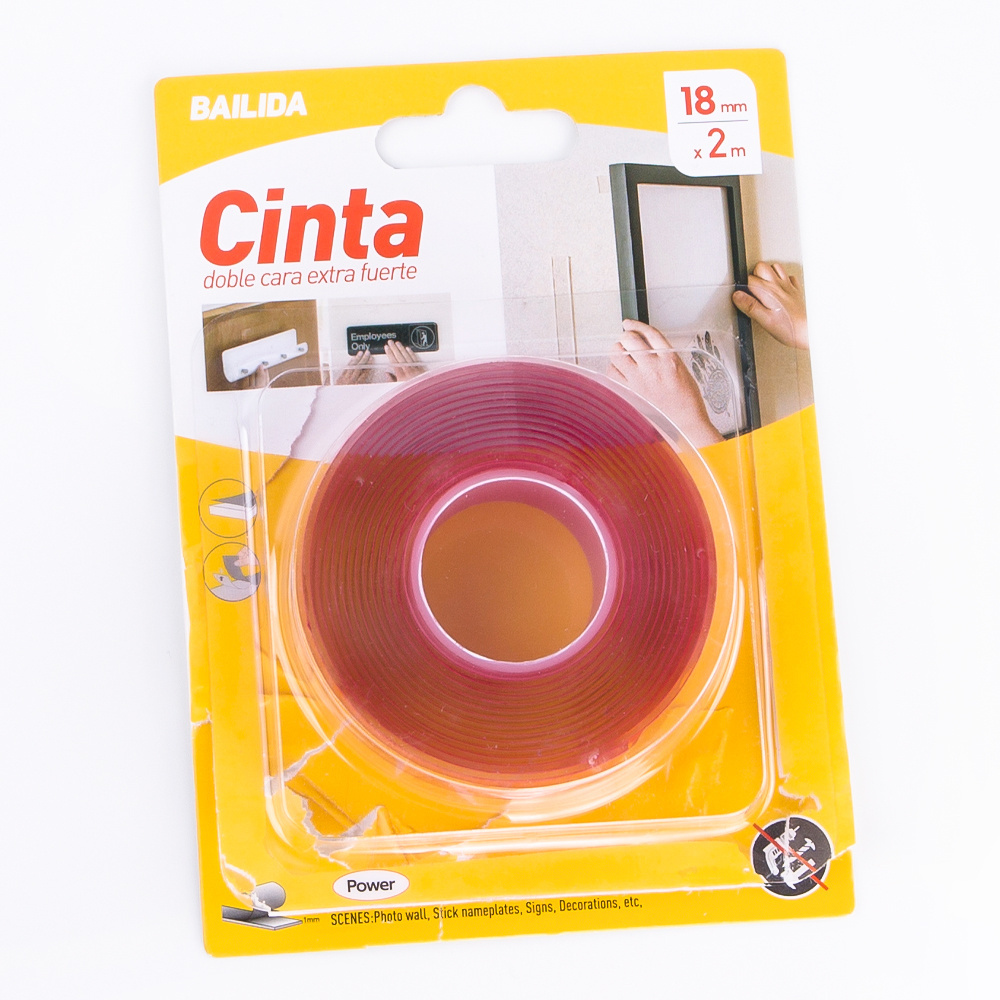 Bailida Custom Removable Mounting No Trace Nano Adhesive Double Sided Clear Polyester Acrylic Tape