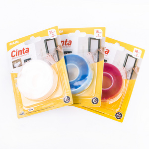 Bailida Custom Removable Mounting No Trace Nano Adhesive Double Sided Clear Polyester Acrylic Tape