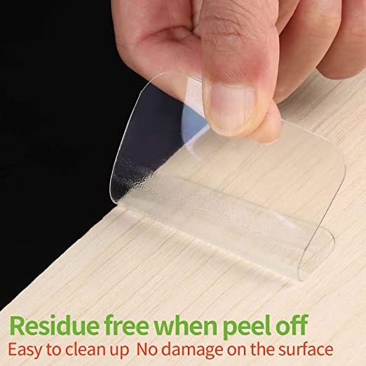 Bailida Large Double Sided Adhesive Pads for Mounting two Sided Squares Tape Super Strong Heavy Duty Washable Sticky Patch