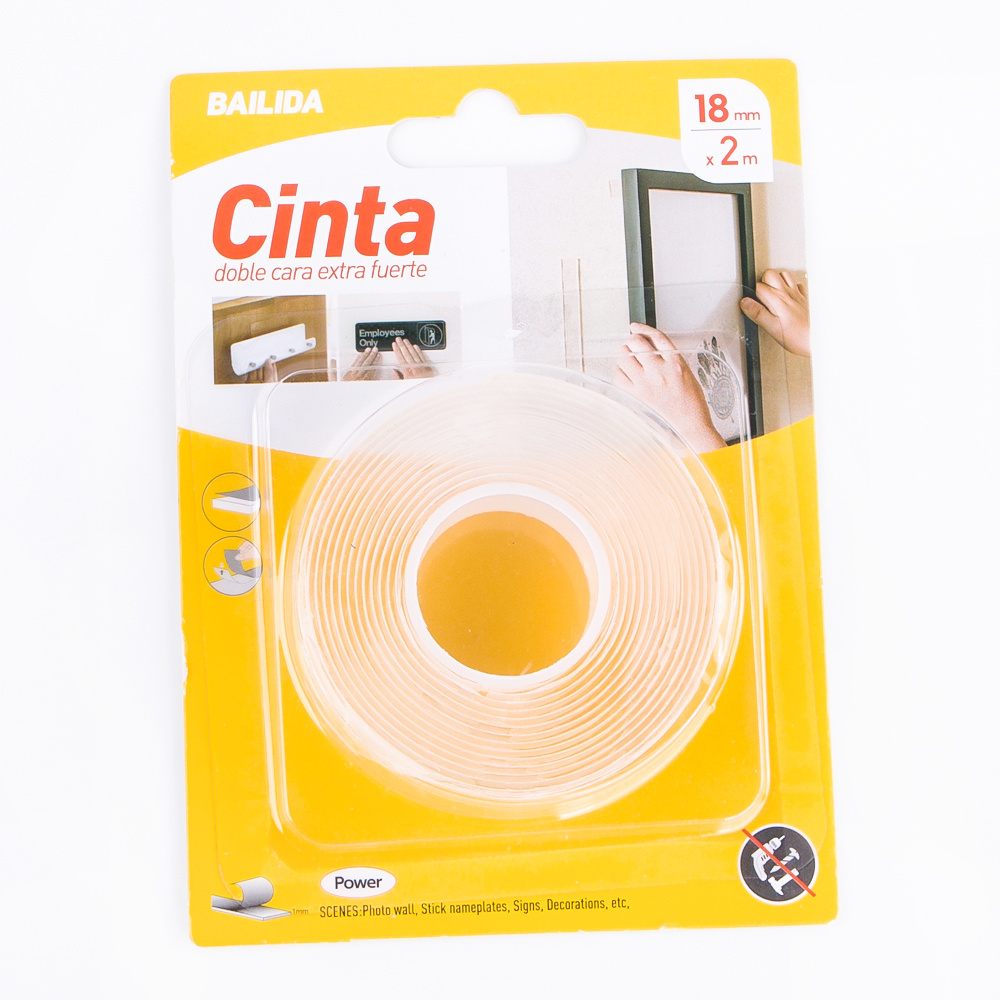 Bailida Custom Removable Mounting No Trace Nano Adhesive Double Sided Clear Polyester Acrylic Tape