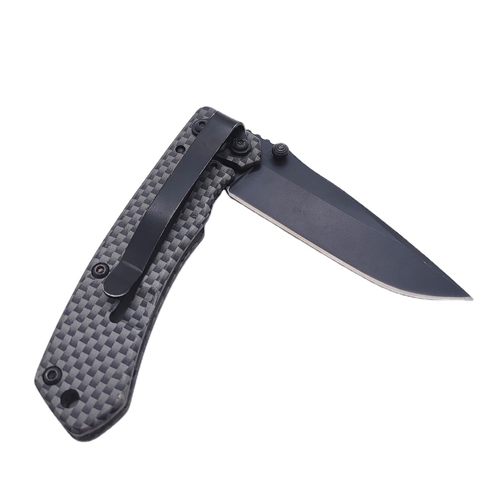 Outdoor Tactical Camping Stainless Steel folding  Knives Hunting  Pocket Carbon Fiber Knifes