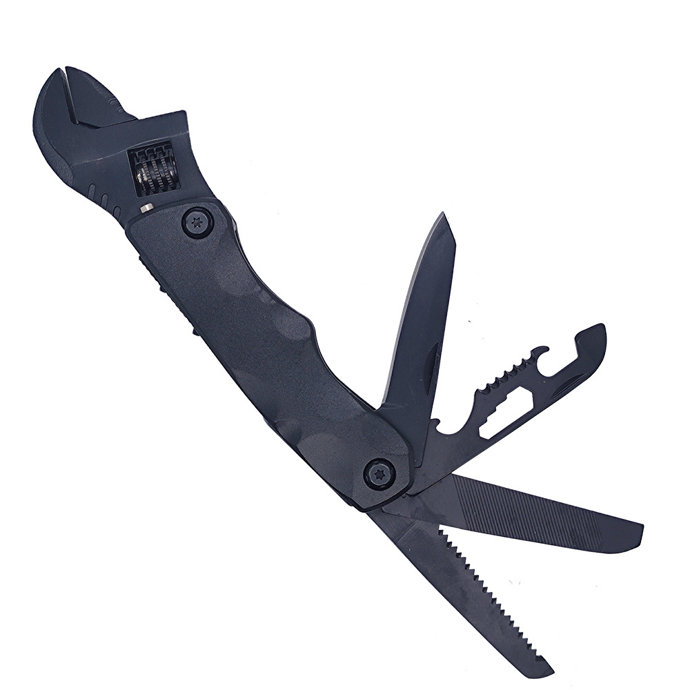 New multifunction combination tool spanner adjustable wrench with knife bottle opener multi tool lightweight adjustable wrench