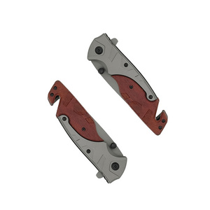 Rosewood handle hot selling stainless steel blade survival hunting folding pocket knife