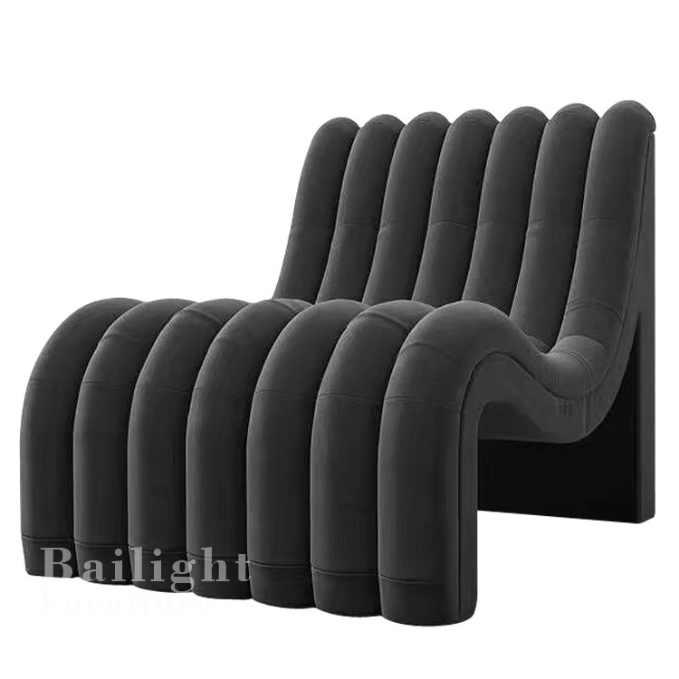 Modern designer furniture S shaped love sofa