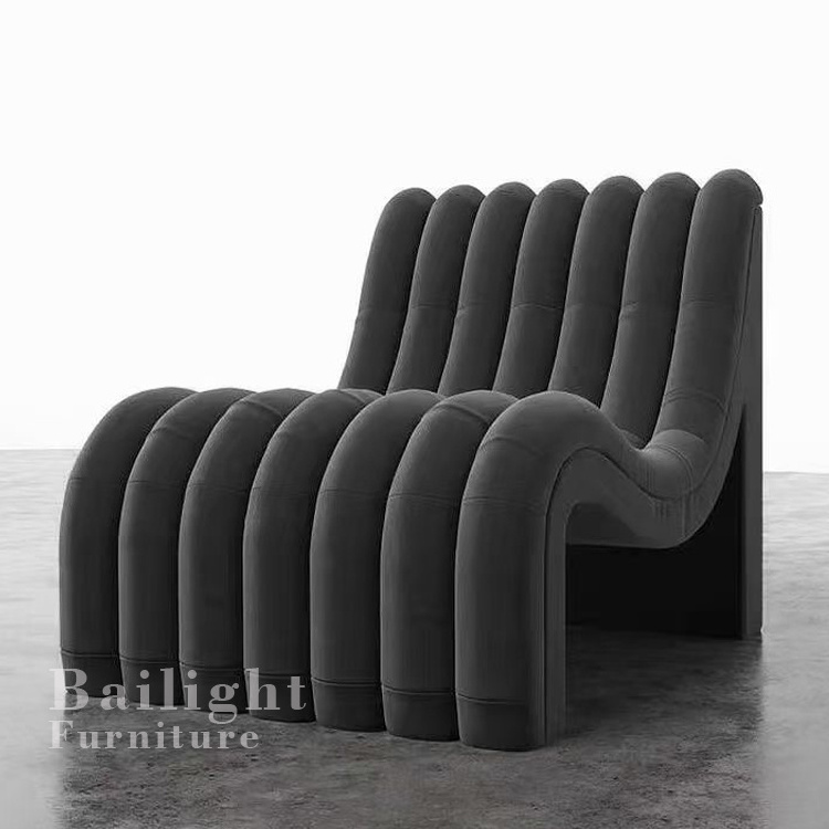 Modern designer furniture S shaped love sofa