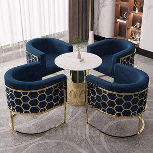 Wholesale stainless steel golden fabric chair Ins style wedding event modern chair