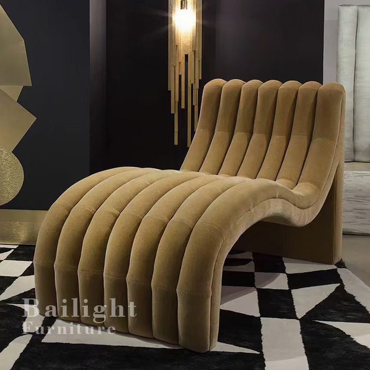 Modern designer furniture S shaped love sofa