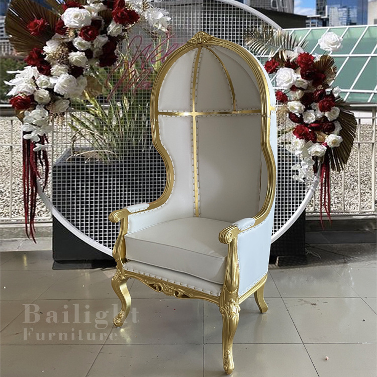 new style hot sale tiffany cheap party event wedding leather high back king bird cage throne chairs