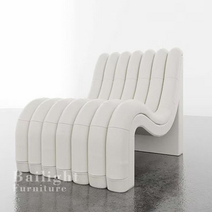 Modern designer furniture S shaped love sofa