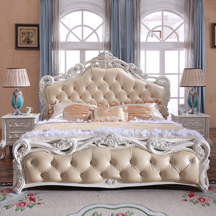 Cheap European bedroom furniture princess bed