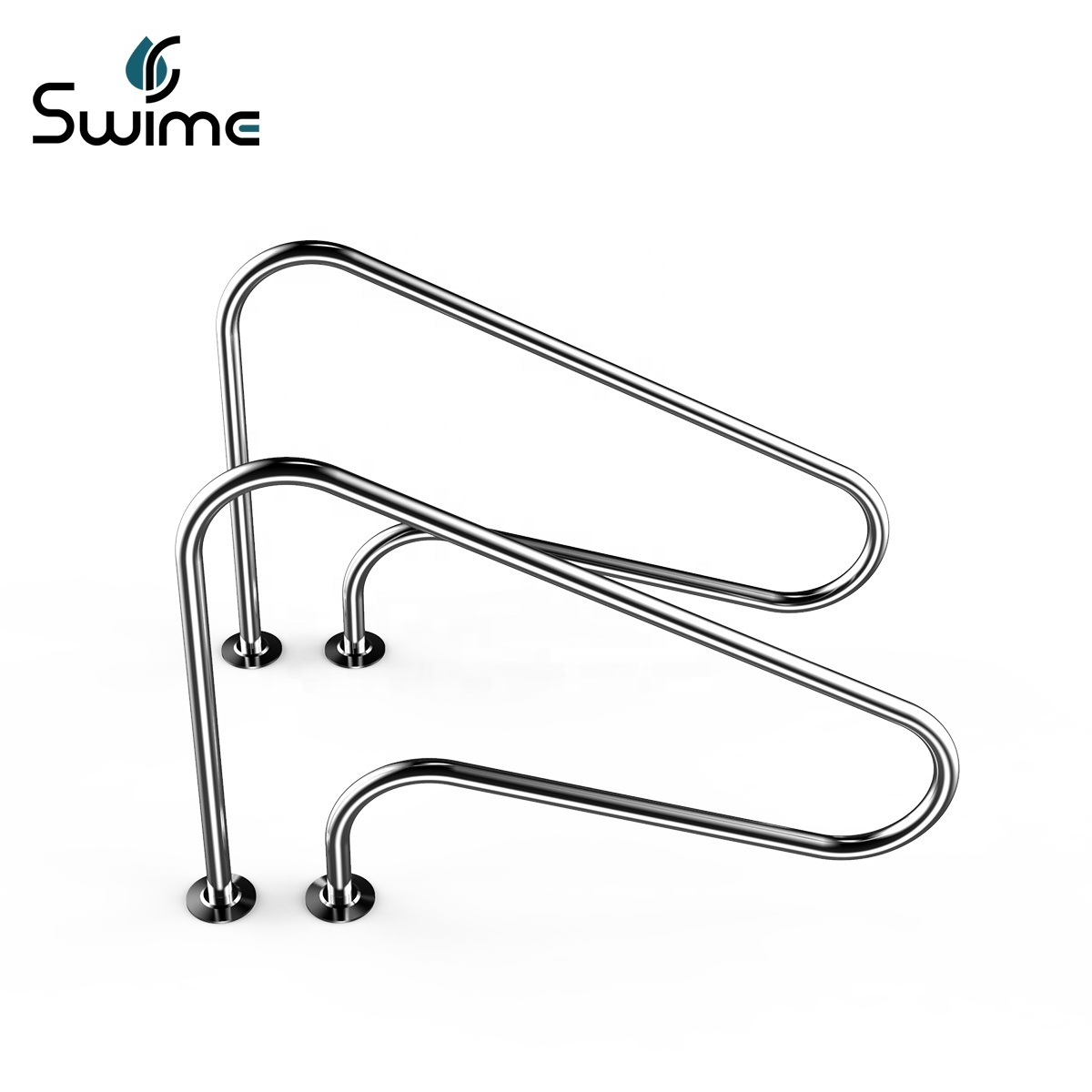 Made in China 304 316 Anti-rust stainless steel removable swimming pool ladders handrail for sale