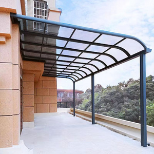 High quality aluminum  polycarbonate Awning/canopy /patio cover Custom carport PC sunshade factory polycarbonate gazebo cover